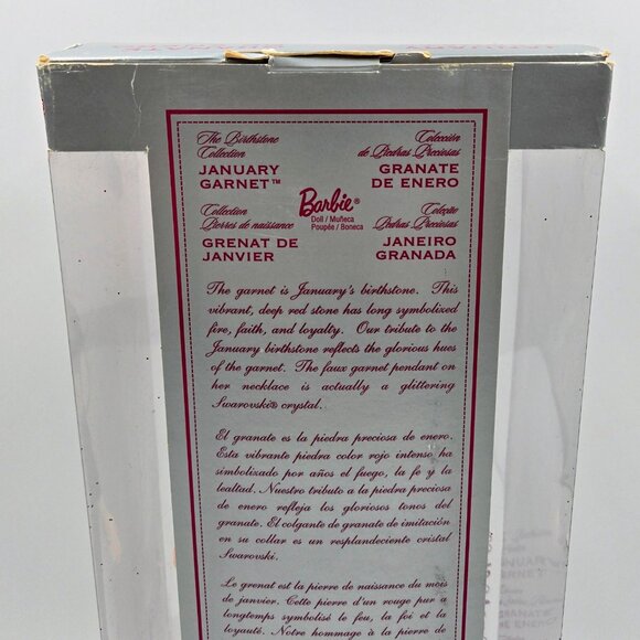 Barbie Blonde Birthstone Collection January Garnet Collector Edition Doll Mattel - Picture 14 of 16